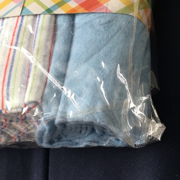 Baby collection 4piece receiving Baby BlanketsFor Boys Light bluemedium blue - Picture 13 of 13